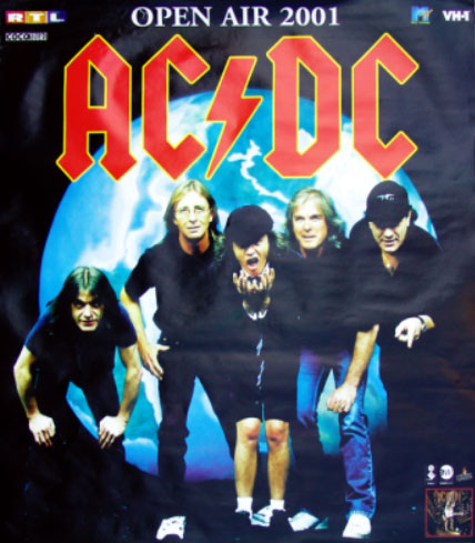 AC/DC Tourplakat 2001