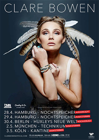 Clare Bowen Konzertplakat Deutschland 2018