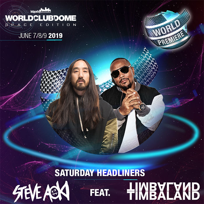 World Club Dome Space Edition 2019 - Steve Aoki mit Timbaland