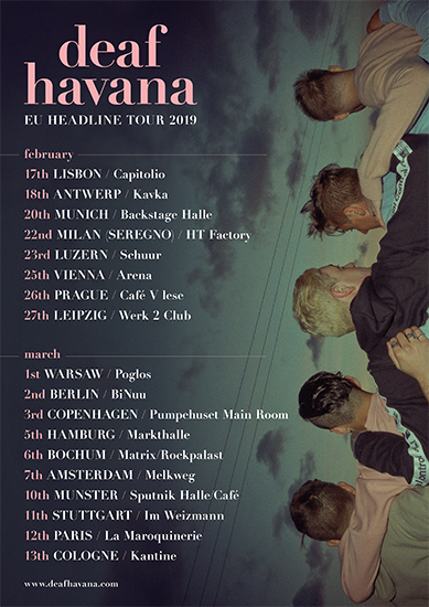 Deaf Havana Tourplakat