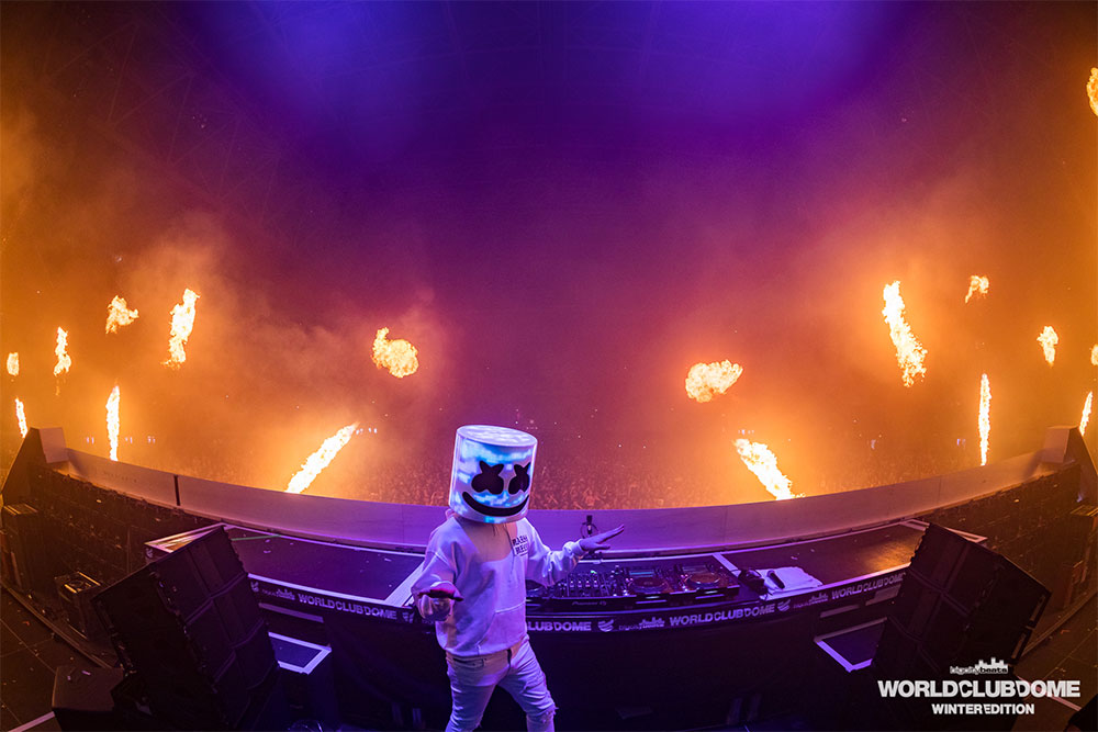 Marshmello beim World Club Dome (Foto: © BigCityBeats / Jan Segnitz)