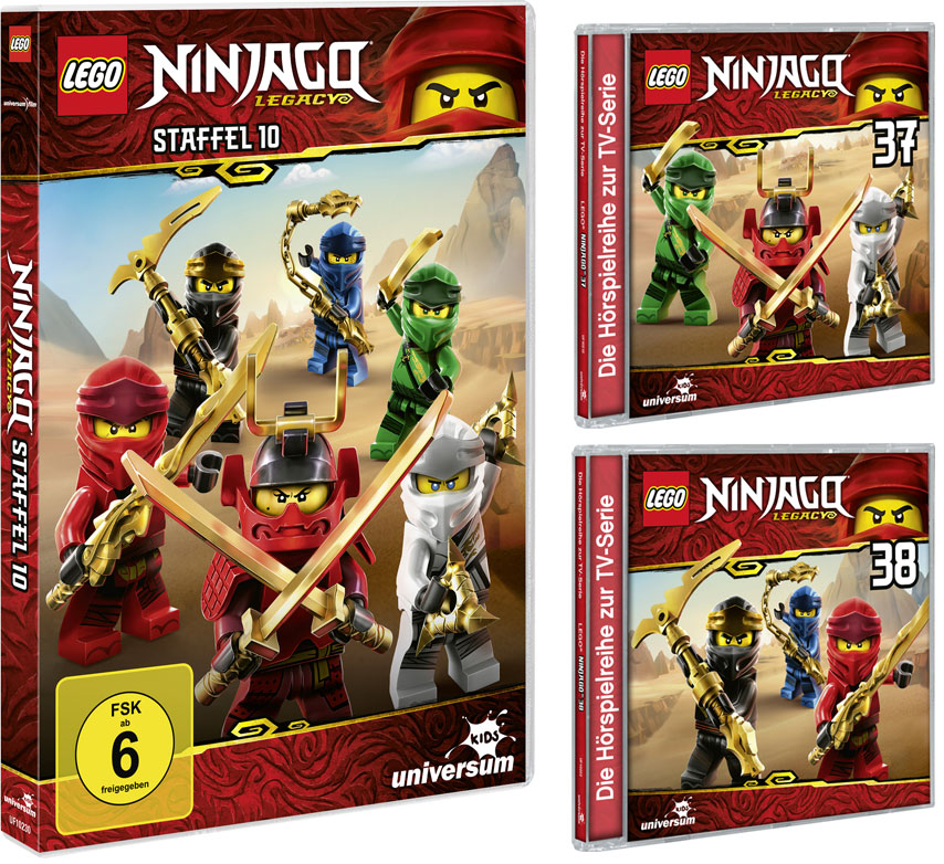 LEGO® NINJAGO® DVD 10 & CDs 37 + 38 (Copyright: Universum Kids)