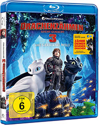 "Drachenzähmen leicht gemacht 3: Die geheime Welt" Blu-ray Cover (© 2019 DreamWorks Animation LLC. All Rights Reserved.)