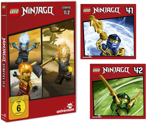 LEGO® NINJAGO® DVD 11.2 + CDs 41 & 42 (Copyright: Universum Kids)