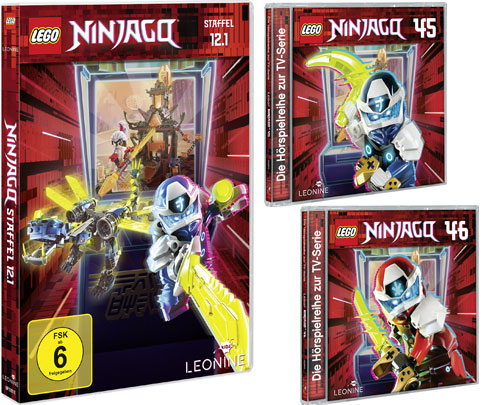 LEGO® NINJAGO® DVD 12.1 und CDs 45 + 46 (© LEONINE Kids)