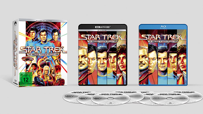 "Star Trek - The Original 4-Movie Collection" 4K UHD Box (© Paramount Home Entertainment)