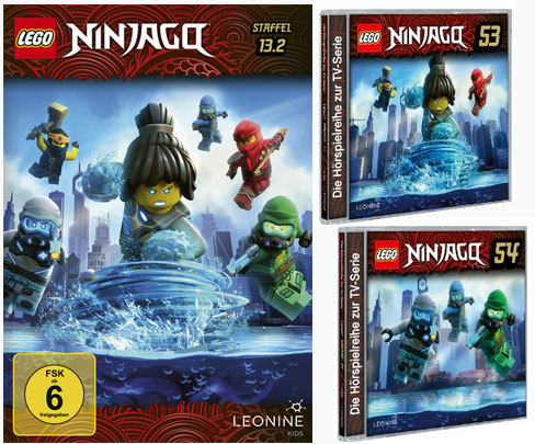 LEGO® NINJAGO® DVD 13.2 und CDs 53 + 54 (© LEONINE Kids)
