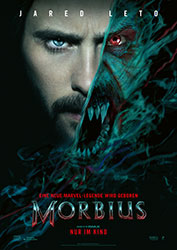 "Morbius" Filmplakat (© 2021 Sony Pictures Entertainment Deutschland GmbH; MARVEL and all related character names: © & ™ 2021 MARVEL)