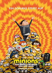 "Minions – Auf der Suche nach dem Mini-Boss" Filmplakat (© 2022 Universal Studios. All Rights Reserved.)