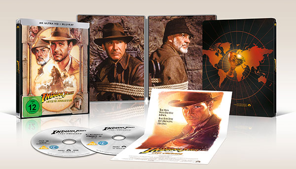 "Indiana Jones und der letzte Kreuzzug" 4K UHD + Blu-ray Steelbook (© 2022 Paramount Pictures)