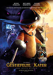 "Der gestiefelte Kater: Der letzte Wunsch" Filmplakat (© 2022 DreamWorks Animation. All Rights Reserved.)