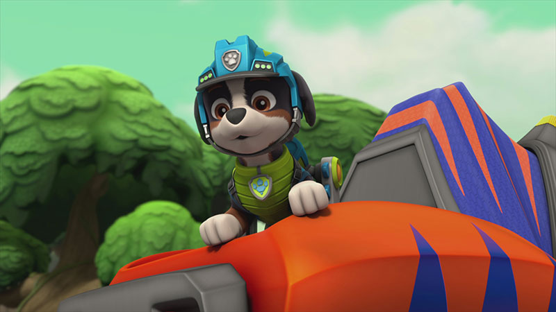 "PAW Patrol: Dino Rescue - Roar to the Rescue" Szenenbild (©2022 Spin Master PAW Productions Inc.)