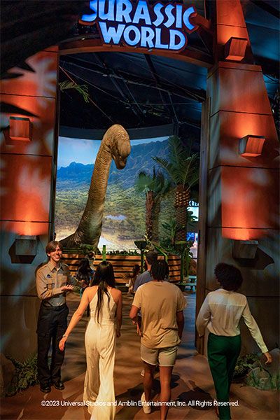 Jurassic World: The Exhibition (©2023 Universal Studios and Amblin Entertainment, Inc. All Rights Reserved)