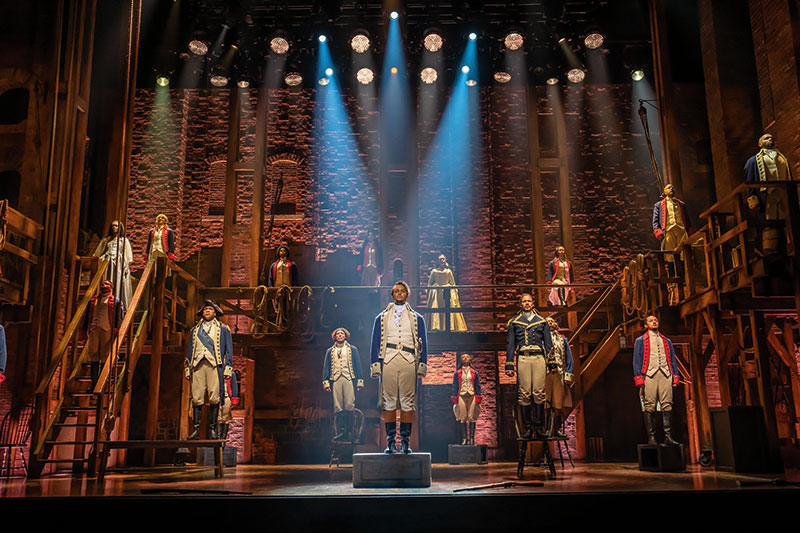 "Hamilton - Das Musical" Szenenbild (© Johan Persson)