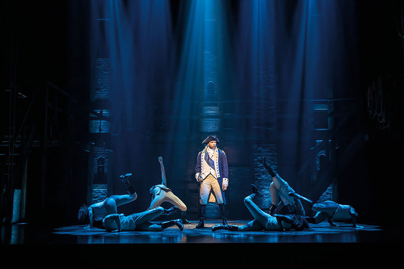 "Hamilton - Das Musical" Szenenbild (© Johan Persson)