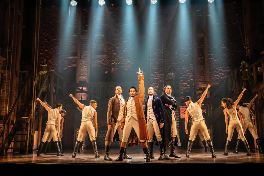 "Hamilton - Das Musical" Szenenbild (© Johan Persson)