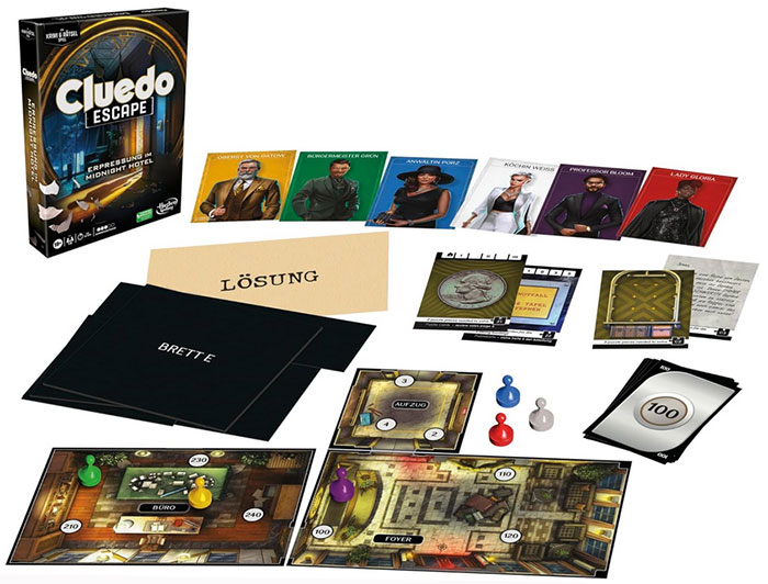 Hasbro Gaming Cluedo Escape - Erpressung im Midnight Hotel (© Hasbro)