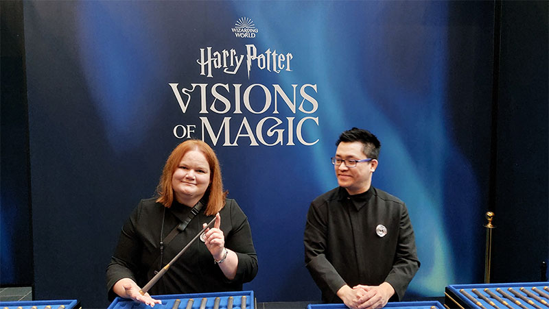 "Harry Potter: Visions of Magic" in Köln - Zauberstabausgabe (© Tobias Matkowitz)