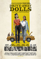 "Drive Away Dolls" Filmplakat (© 2023 Focus Features LLC. All Rights Reserved.)