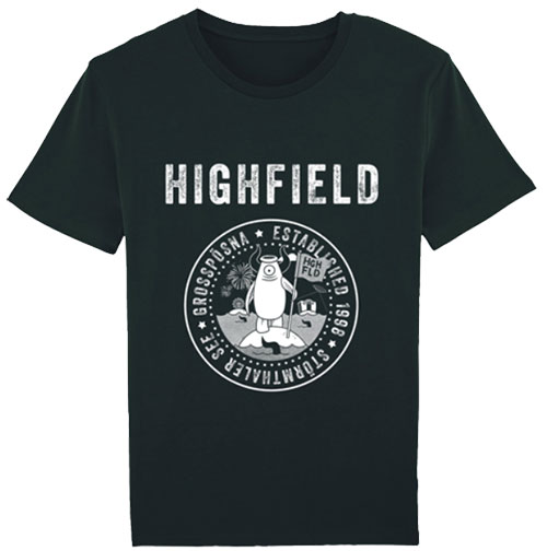 "2020 Highfield T-Shirt Classic - schwarz (Men)" (© FKP Eventservice GmbH)