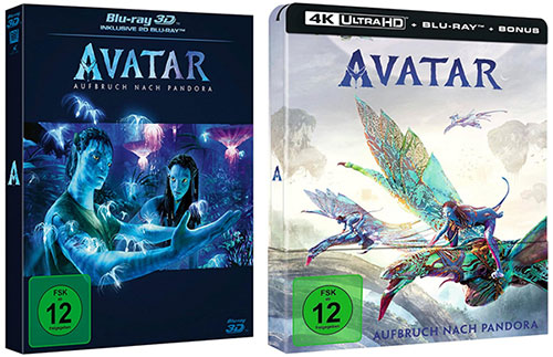 "Avatar: Aufbruch nach Pandora" 3D Blu-ray Softbox und limitiertes 4K UHD + BD Steelbook (© LEONINE)