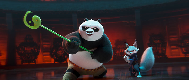 "Kung Fu Panda 4" Szenenbild (© 2023 DreamWorks Animation. All Rights Reserved.)