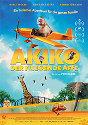 "Akiko, der fliegende Affe" Filmplakat (© farbfilm verleih)