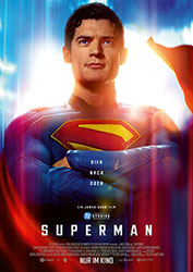 "Superman" Filmplakat (© 2025 Warner Bros. Ent. All Rights Reserved. TM & © DC)