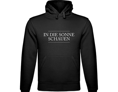 "In die Sonne schauen" Hoodie (© Neue Visionen Filmverleih)
