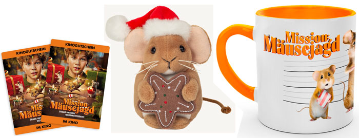 "Mission: Mäusejagd – Chaos unterm Weihnachtsbaum" Fanpaket (© capelight pictures)