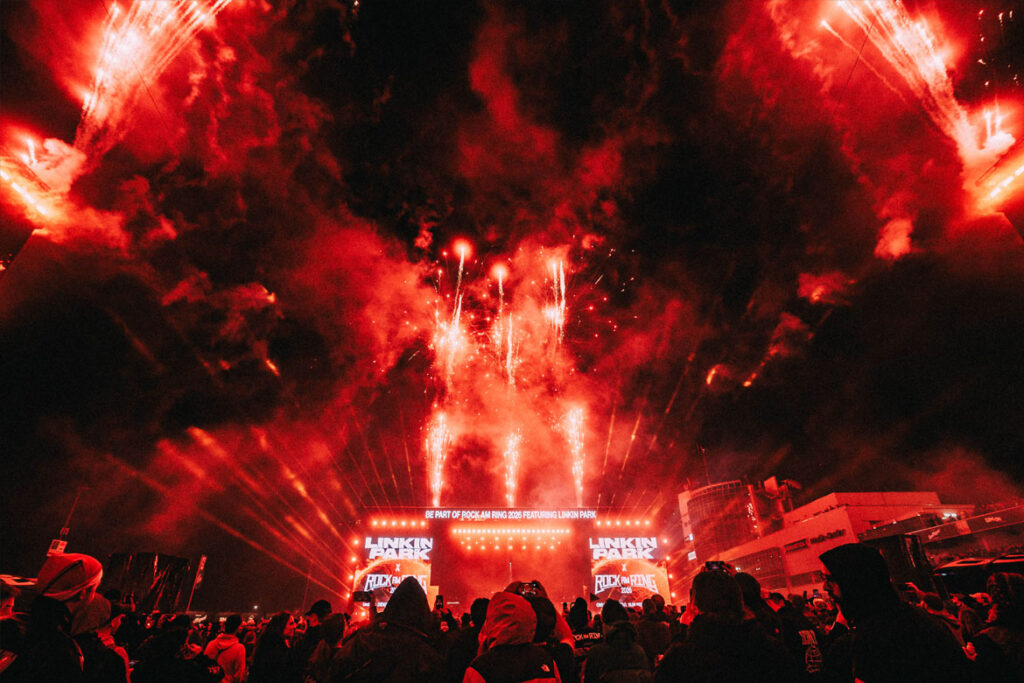 Verkündung von Linkin Park als Headliner für 2026 bei Rock am Ring 2025 (© Jan Heesen)