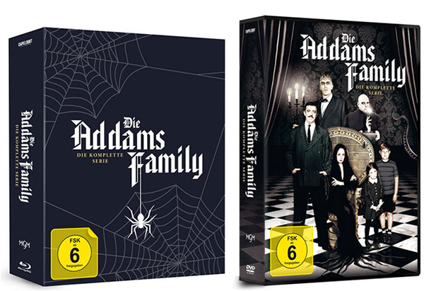 "Die Addams Family – Die komplette Serie" Blu-ray und DVD (© capelight pictures)