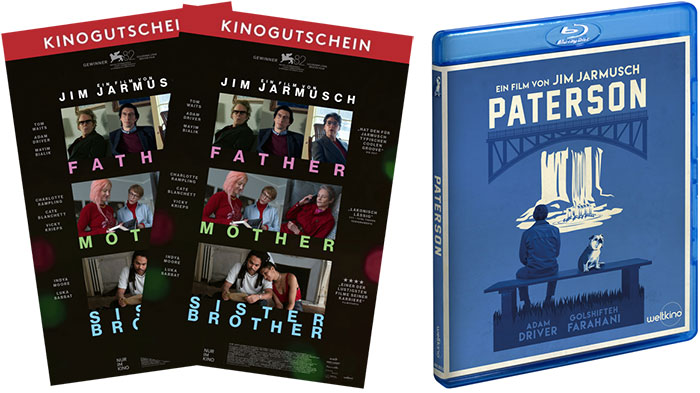 "Father Mother Sister Brother" Freikarten und "Paterson" Blu-ray (© Weltkino Filmverleih)