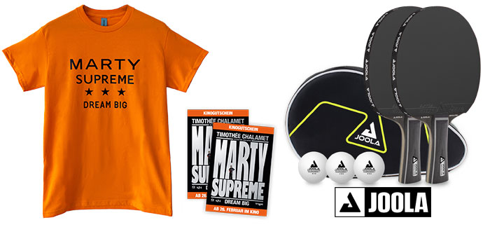 "Marty Supreme" Fanpaket (© Tobis Film)