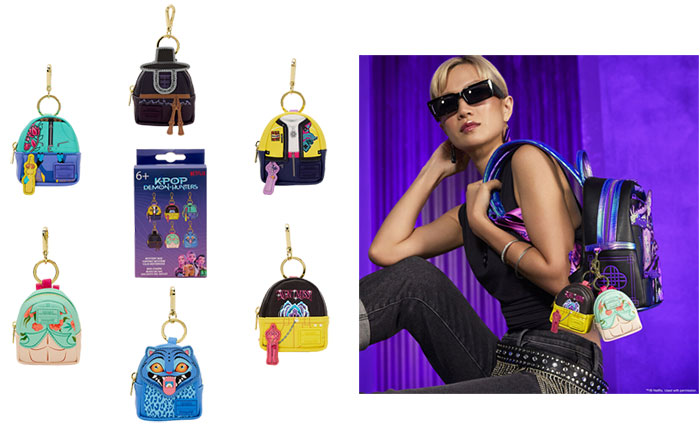 KPop Demon Hunters Cosplay Mystery Mini Backpack Keychain Charms (© Funko / Loungefly / Netflix)
