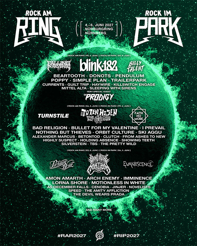 "Rock am Ring" und "Rock im Park" Line-Up 2027 (© Rock am Ring / Rock im Park)