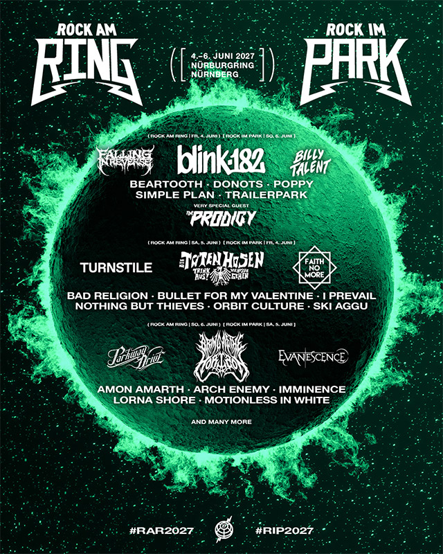 Rock am Ring" und "Rock im Park" Line-Up 2027 (© Rock am Ring / Rock im Park)