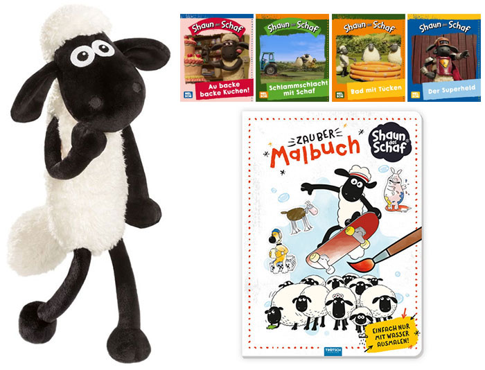 "Shaun das Schaf" Fanpaket (© NICI - Carlsen/Nelson - Trötsch Verlag)